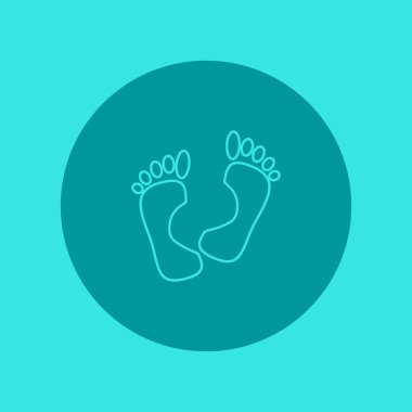 İnsan ayak izleri illüstrasyon vektör