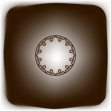 renkli daire, vektör çizim minimalist simgesi