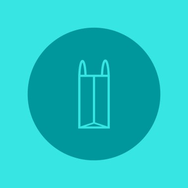 minimalist vektör simgesi alışveriş çantası