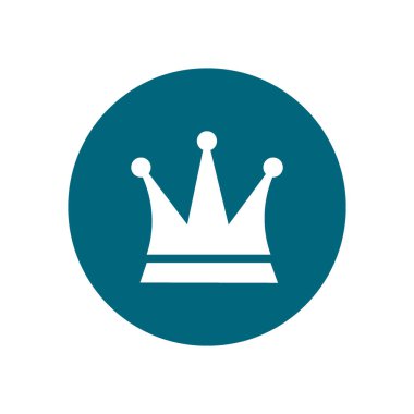 taç düz simgesi, vektör, illüstrasyon