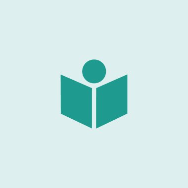 kişi kitap okumak, vektör çizim