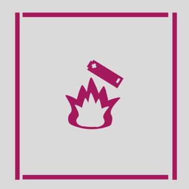 Pil simgesi simgesi, vektör çizim