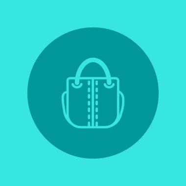 kadın el çantası düz simgesi 