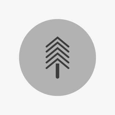 Noel köknar ağacı düz kutsal kişilerin resmi, vektör, illüstrasyon 