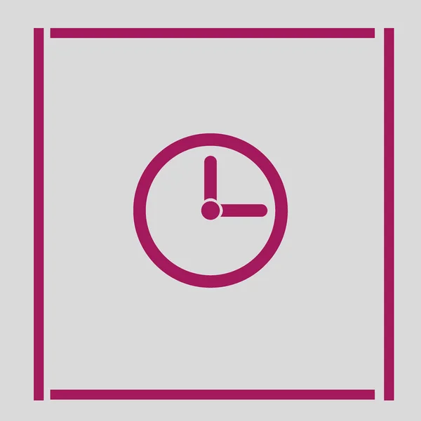 Vector Reloj Icono Web Minimalista — Archivo Imágenes Vectoriales