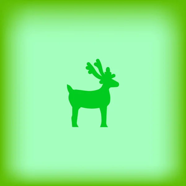 Christmas Reindeer Logo Template — Stock Vector