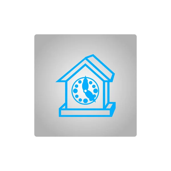 Relógio Vetor Ícone Web Minimalista —  Vetores de Stock