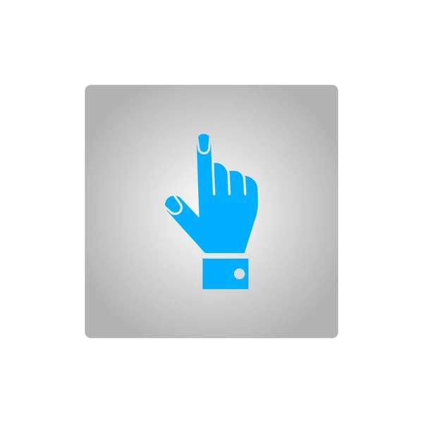 Ícone Vetor Minimalista Mão Apontando Com Dedo —  Vetores de Stock