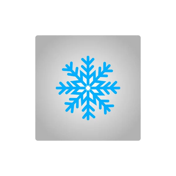 Minimalistisk Illustration Snöflinga Vektor Symbol — Stock vektor