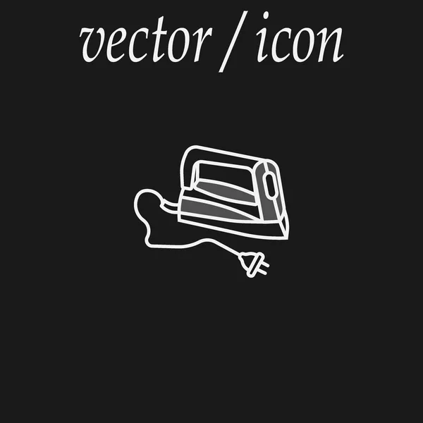 Planchado Icono Web Ilustración Vectorial — Vector de stock