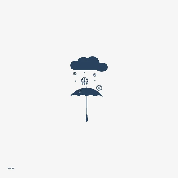 Illustration Vectorielle Parapluie Coloré — Image vectorielle