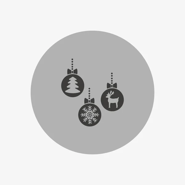 Barevné Vánoční Ozdoby Vektorové Ilustrace — Stockový vektor