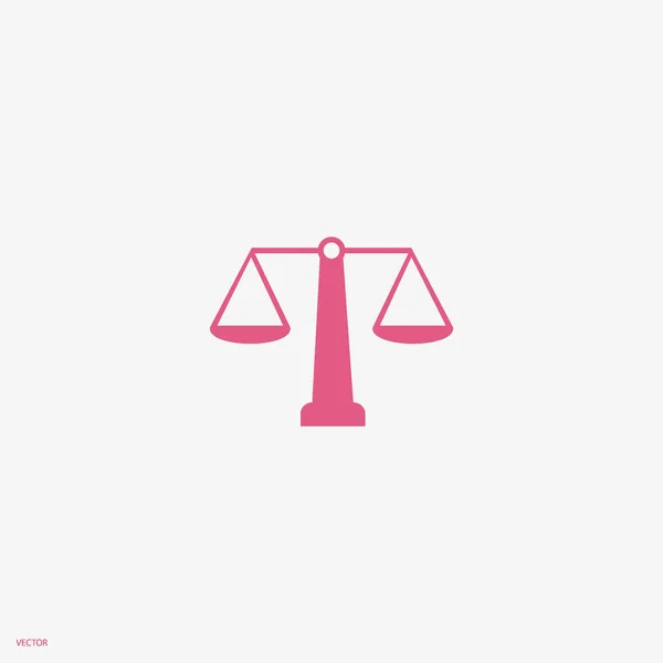 Vrouwe Justitia Weegschaal Vectorillustratie — Stockvector