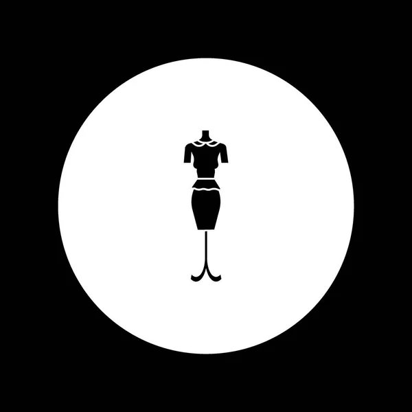 Mannequin Icône Plate Illustration Vectorielle — Image vectorielle