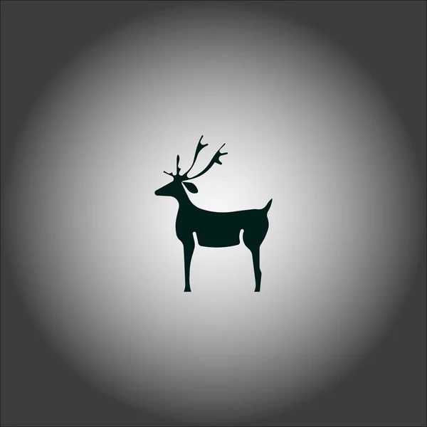 Minimalistic Icon Deer Vector Illustration — Stock Vector