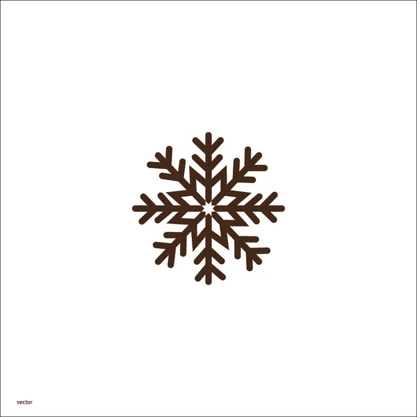 Snowflake Web Icon Vector Illustration — Stock Vector