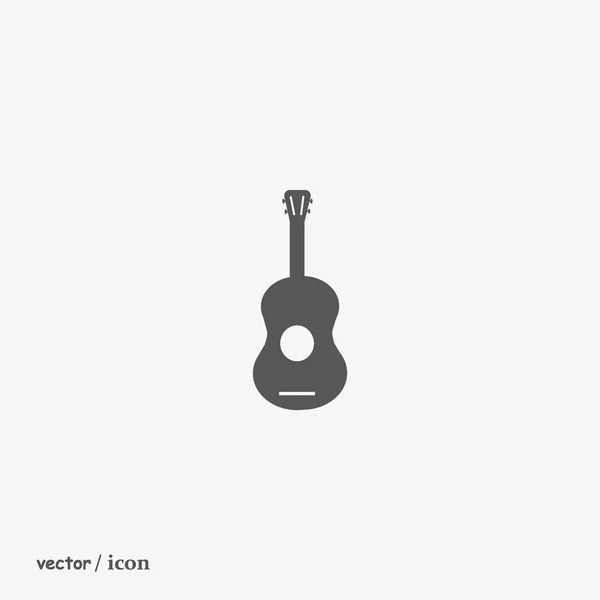 Ícone Web Guitarra Ilustração Vetorial — Vetor de Stock