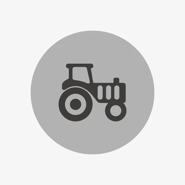 Traktor Flaches Symbol Vektorillustration — Stockvektor