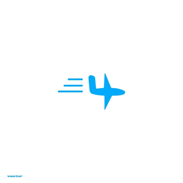 Szablon Logo Orientalny Samolot — Wektor stockowy