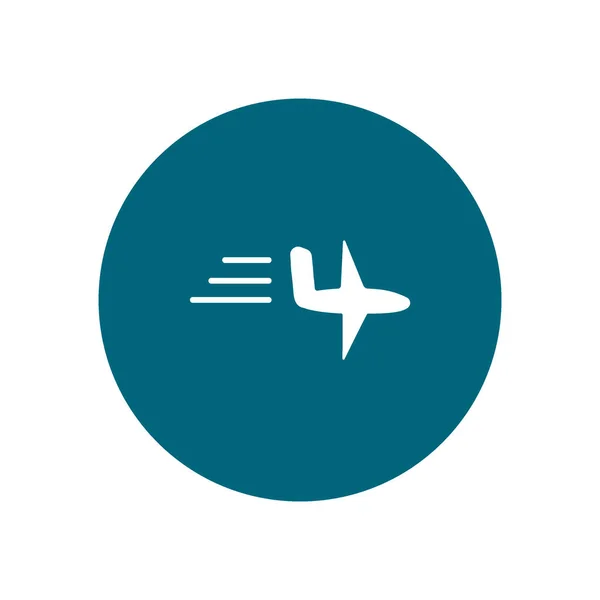 Modèle Logo Avion Oriental — Image vectorielle