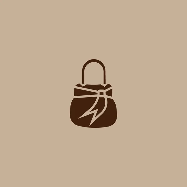 Female Handbag Flat Icon — Stock Vector