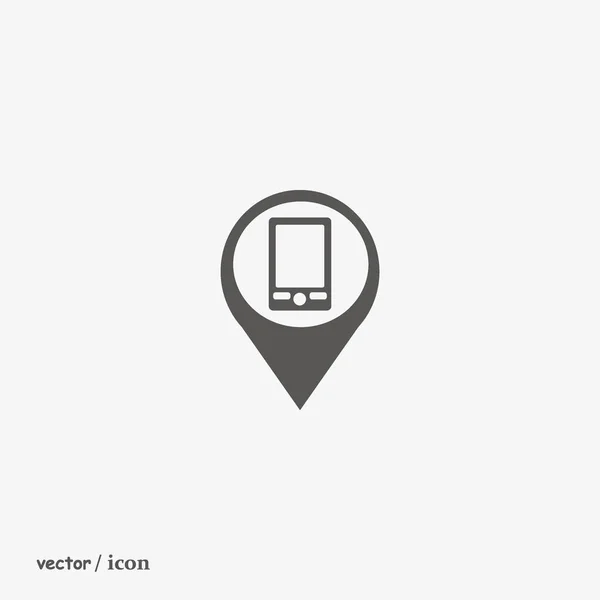 Smartphone Flaches Symbol Vektorillustration — Stockvektor