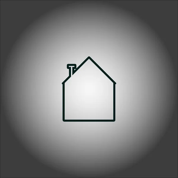 Huis Web Icoon Vector Illustratie — Stockvector