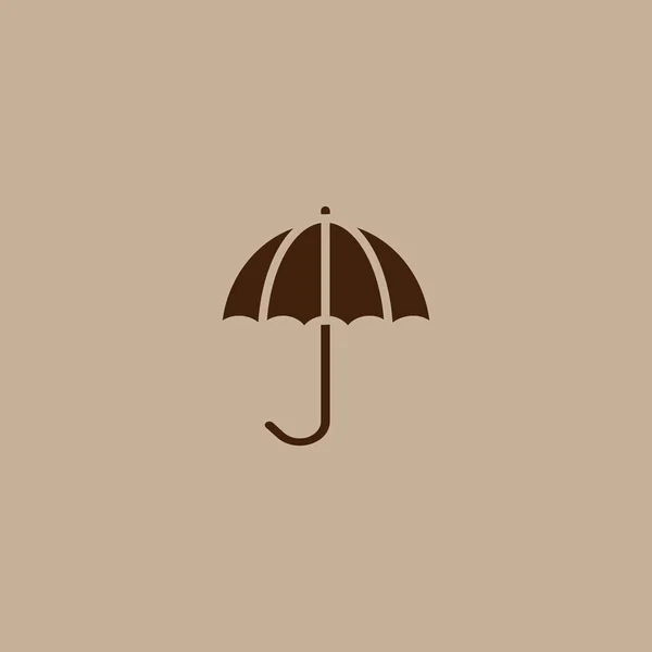 Ikona Płaski Parasol Wektor Ilustracja — Wektor stockowy