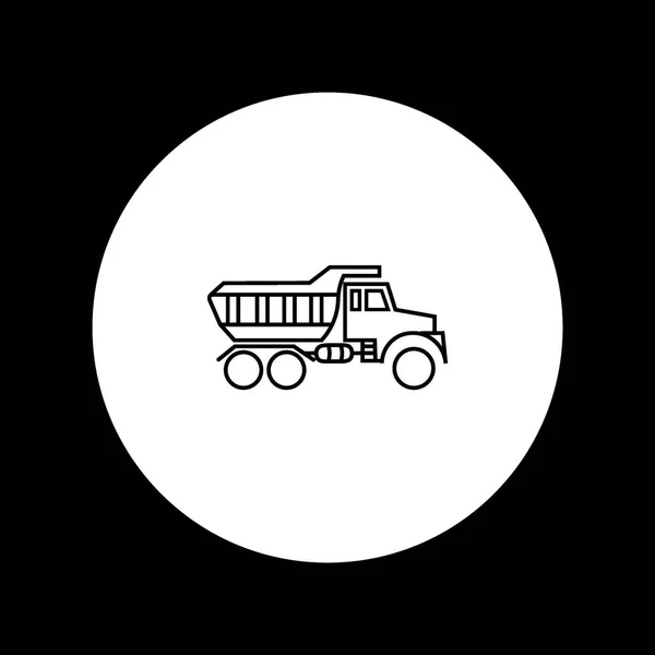 Enorme Vrachtwagen Logo Sjabloon — Stockvector