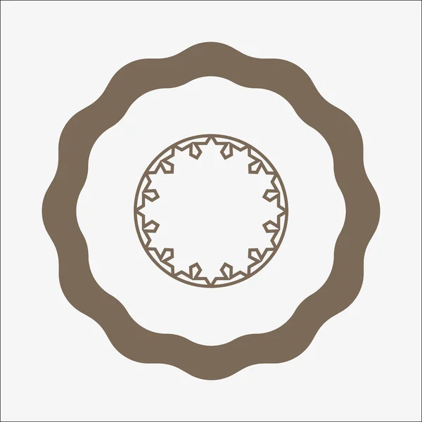 Icona Minimalista Cerchio Colorato Illustrazione Vettoriale — Vettoriale Stock