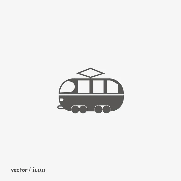 Минималистический Вектор Трамвая — стоковый вектор