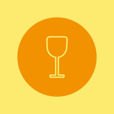 şarap cam düz kutsal kişilerin resmi, vektör, illüstrasyon 