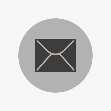 mektup zarfının minimalist vektör simgesi