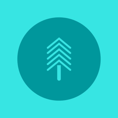 Köknar ağacı düz kutsal kişilerin resmi, vektör çizim