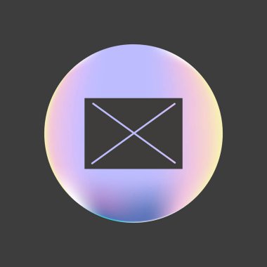 mektup zarfının minimalist vektör simgesi
