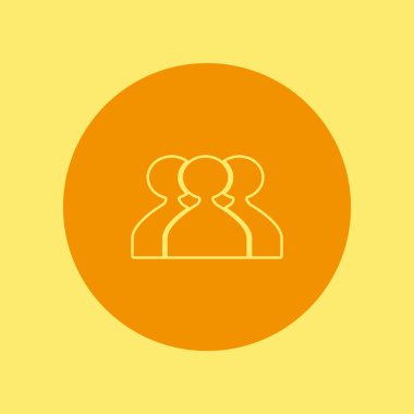 iş ekibi simgesi, vektör illüstrasyonu 