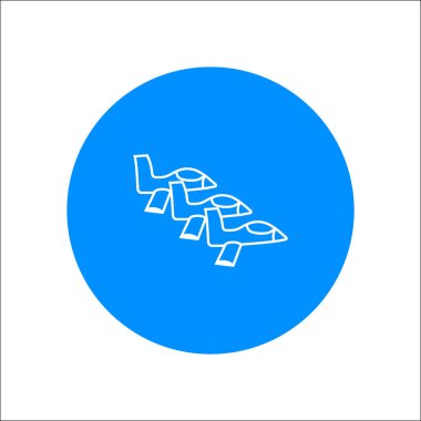 Oryantal uçak logo şablonu