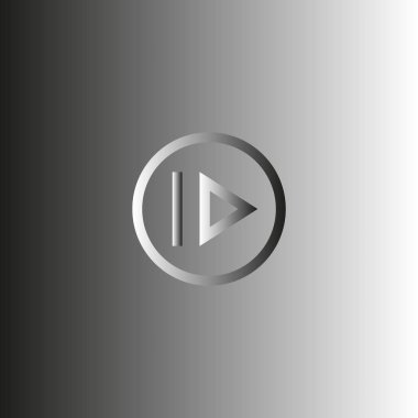 İleri medya adım düğmesinin, vektör, illüstrasyon