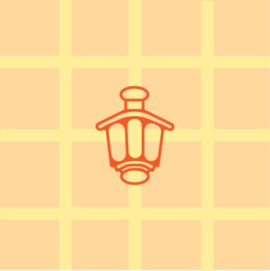 fener düz simgesi, vektör, illüstrasyon 