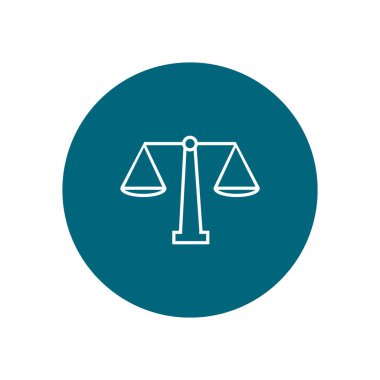 Bayan Adalet terazi vektör çizim