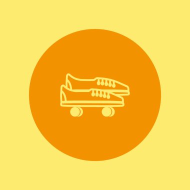 Çift renkli vektör çizim fırıldaklı