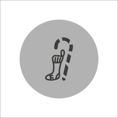 Noel çorap kamışı, vektör, illüstrasyon