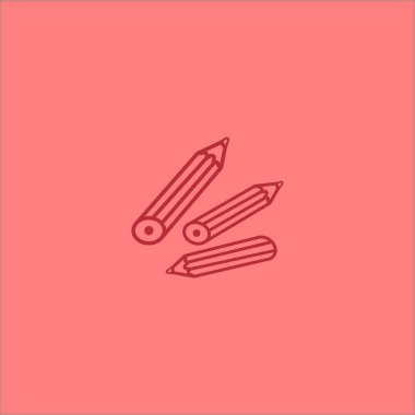 Renkli kalem vektör çizimi