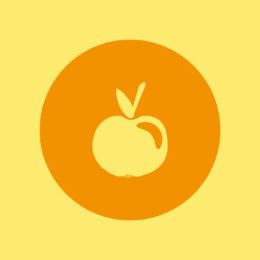 Renkli lezzetli elma vektör çizim