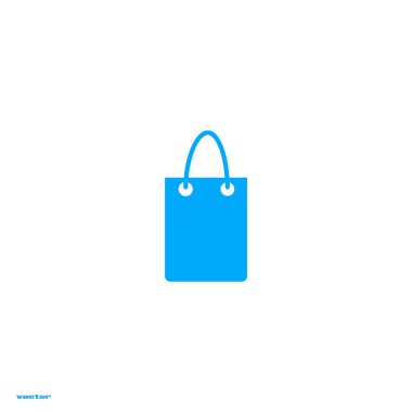 minimalist vektör simgesi alışveriş çantası