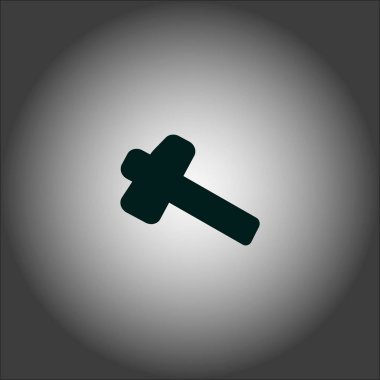 Balyoz minimalist vektör simgesi 