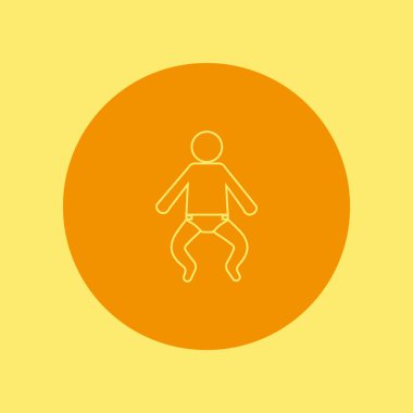 bebek ağ simgesi, vektör illüstrasyonu 