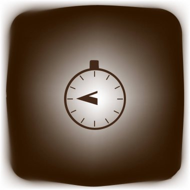 Kronometre web simgesi, minimalist vektör çizim