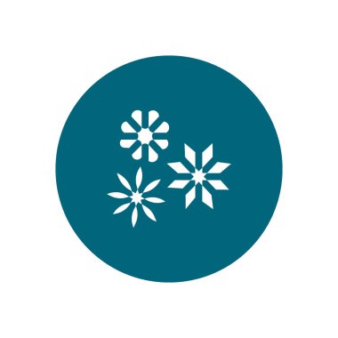 çiçek web simgesi, vektör çizim 