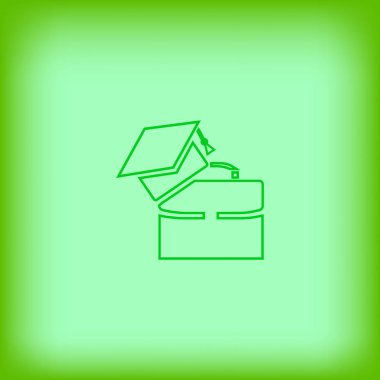 eğitim web simgesi, vektör çizim 